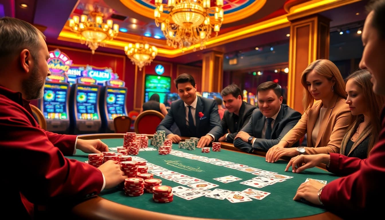 Engage in high-stakes poker at https://n188.bid/, where vibrant casino visuals come alive.