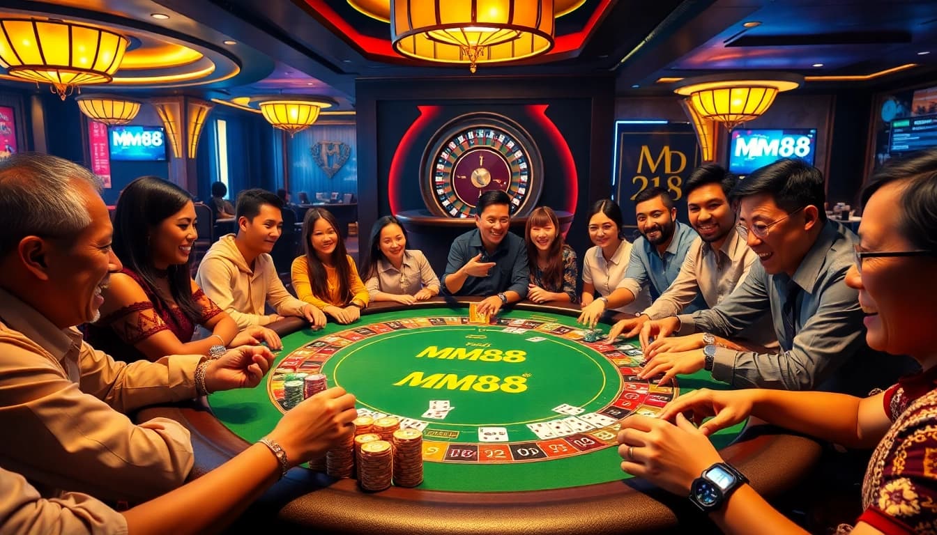 Experience thrilling moments at MM88's poker table, where excitement and strategy blend seamlessly.