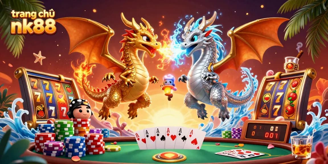 Experience excitement at trang chủ nk88 with dynamic slot action and mythical dragons in 3D art