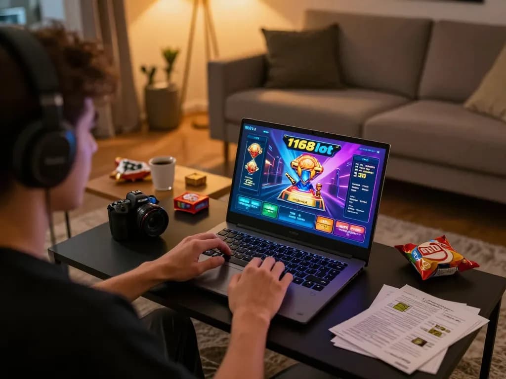 Engage with f168slot's exciting online gaming experiences from the comfort of home.