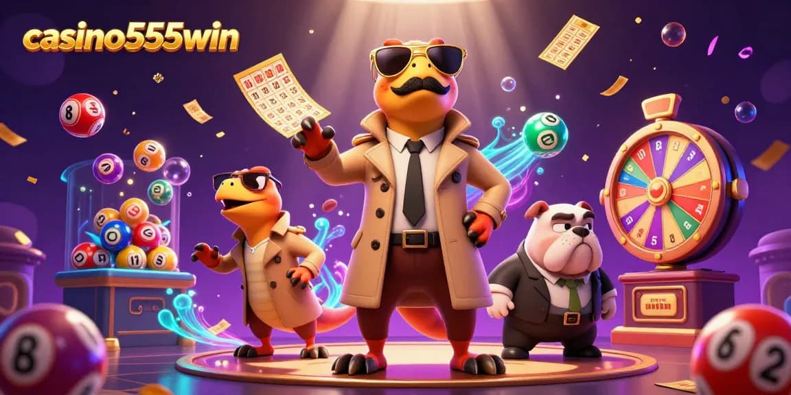 Engage with casino555win's vibrant illustration of raptors seeking VIP entry to a lively gambling environment.