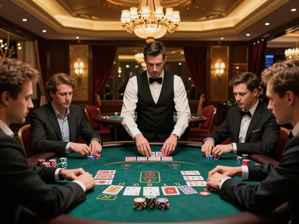 Engaging blackjack game action at upscale casino showcasing strategic bets at https://www.bearcreekwatershed.org/macroinvertebrates
