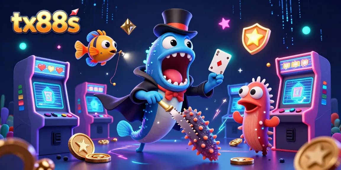 Experience thrilling card tricks and game extravaganza at tx88s with deep-sea characters.