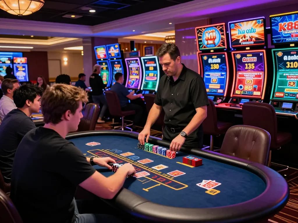 Exciting live casino experience at K88, showcasing engaging gameplay and immersive atmosphere