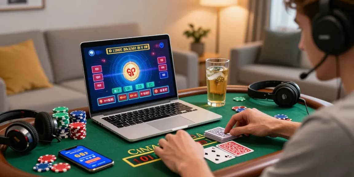 Exciting at-home gaming experience at credit card casinos https://eviz.org.uk, featuring players enjoying live dealer games and vibrant graphics.
