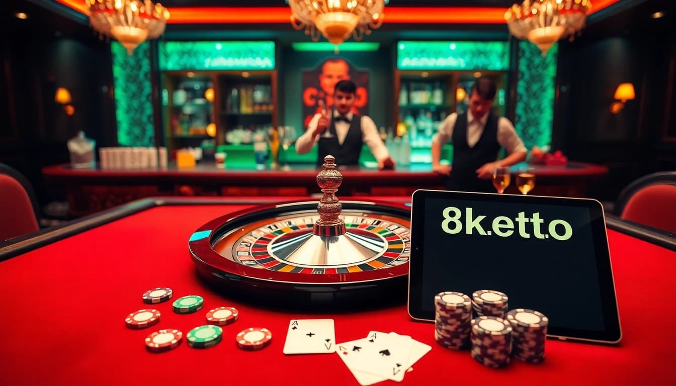Experience the exhilarating ambiance of a casino with 8kbettt.co's interactive roulette game.