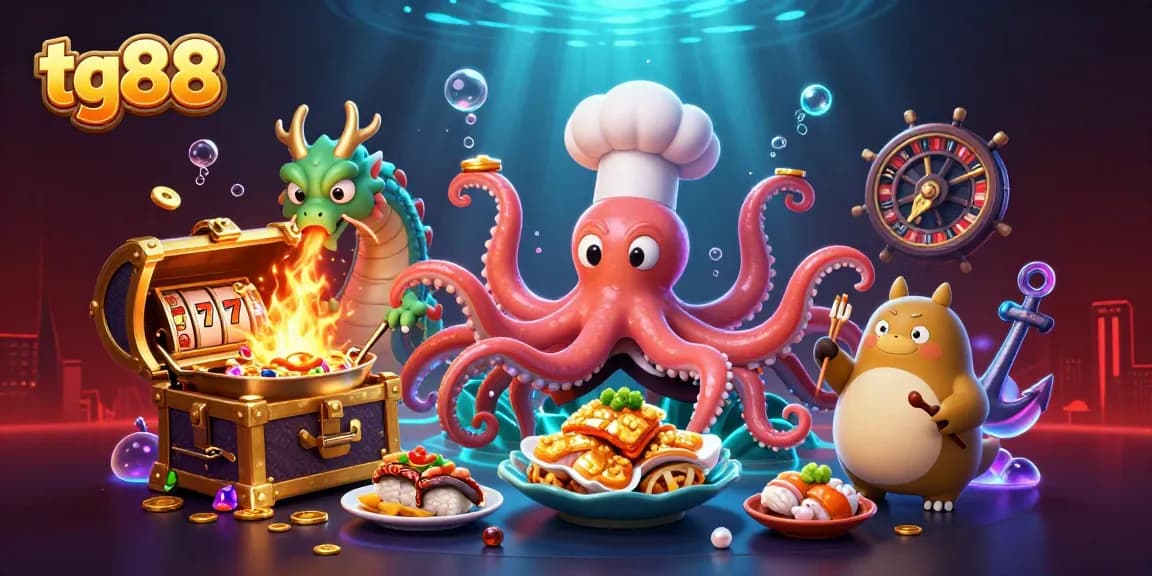 Experience thrilling gameplay at tg88 with a vibrant casino scene featuring slot reels and dynamic characters.