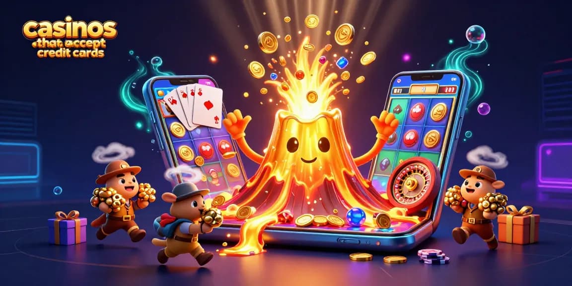 Experience the thrill at casinos that accept credit cards with vibrant gaming elements and dazzling treasures.