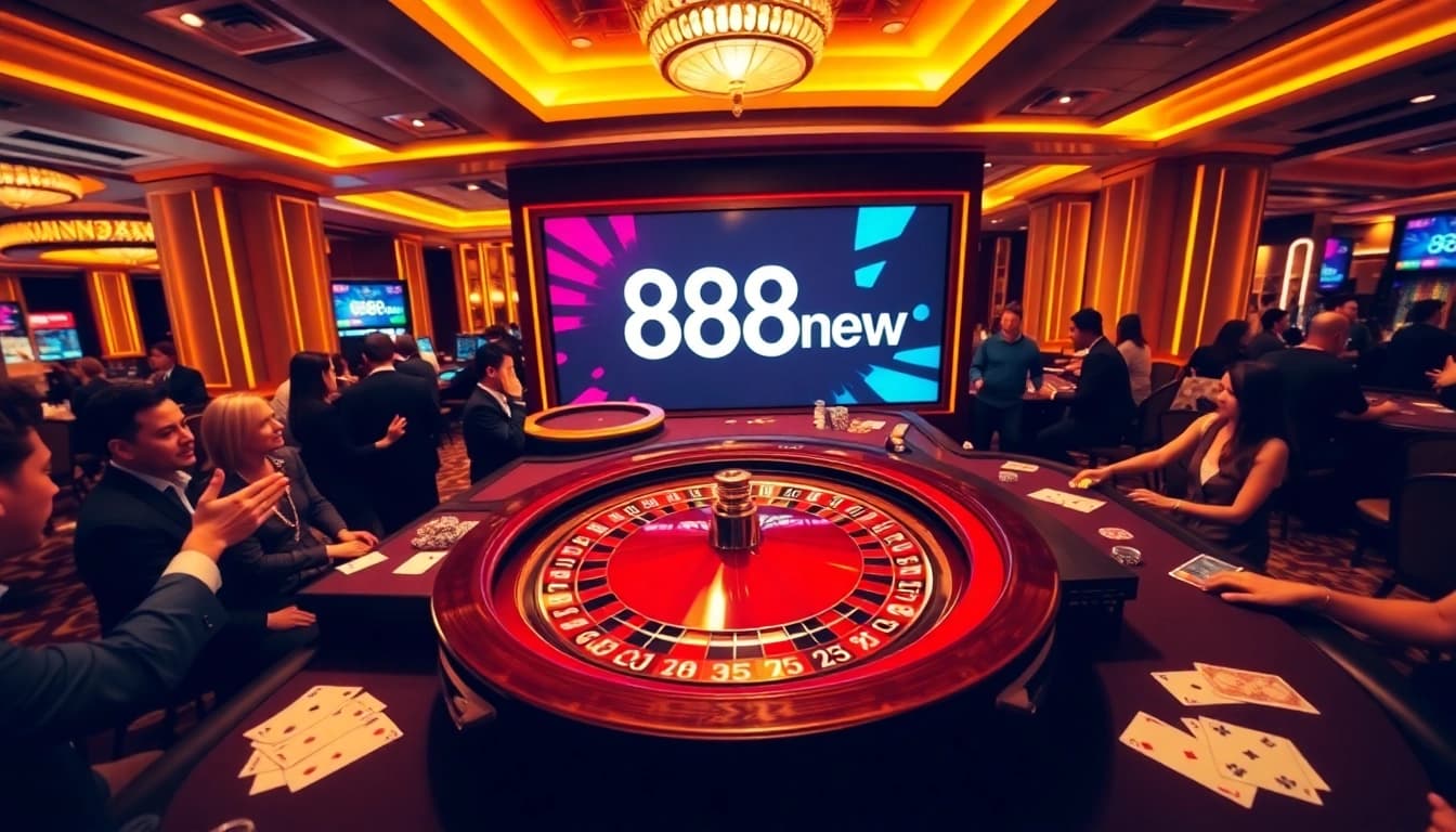 Experience the thrill of winning at 888new's luxurious casino with exciting table games and vibrant atmosphere.