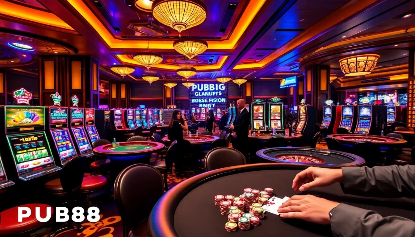 PUB88 offers thrilling casino experiences with exciting games and vibrant atmosphere.