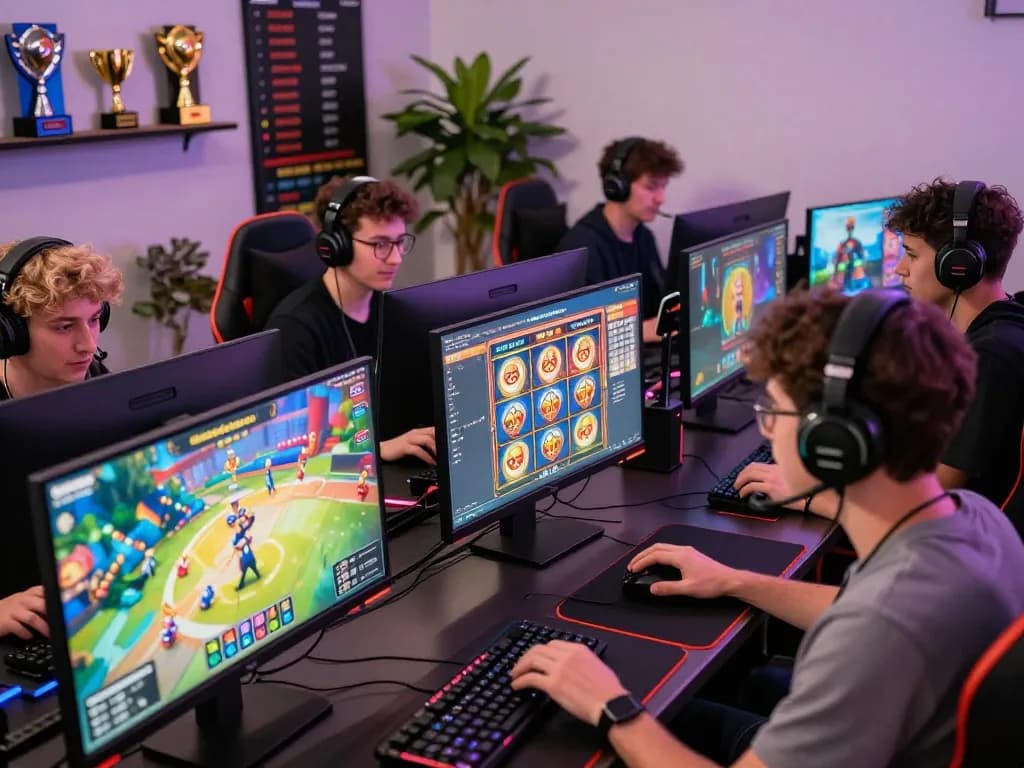 Players enjoying diverse games on Sunwin platform, showcasing vibrant gaming atmosphere in 2026.