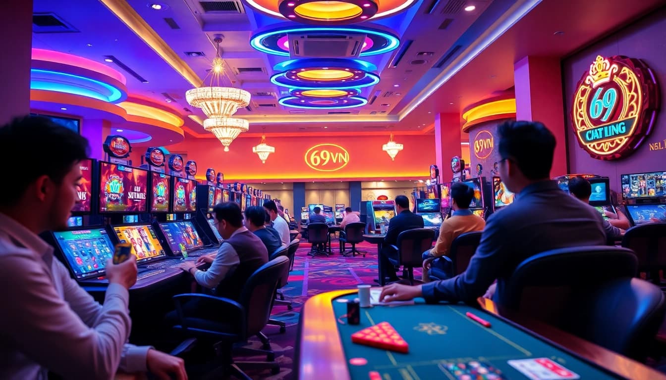 Experience the excitement of Hệ thống 69VN with vibrant online gaming visuals.