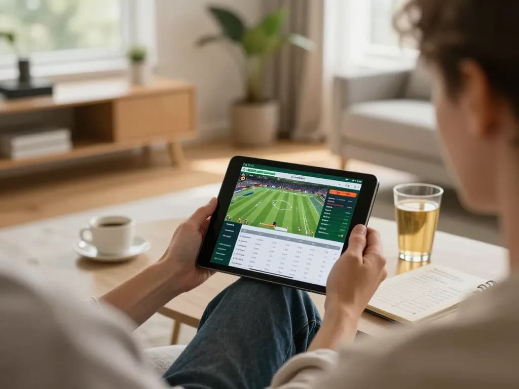 Navigating sports betting on mobile device, nk88 app visible, showcasing strategic gameplay.