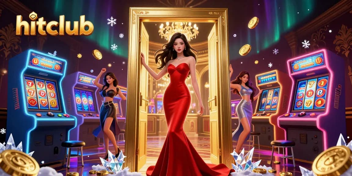 Experience excitement at hitclub with a stunning casino illustration showcasing thrilling gaming elements.