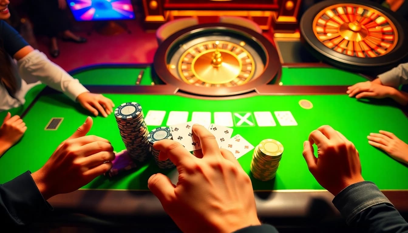 Experience the thrill of 8XX with vibrant casino gaming tables and exciting action.