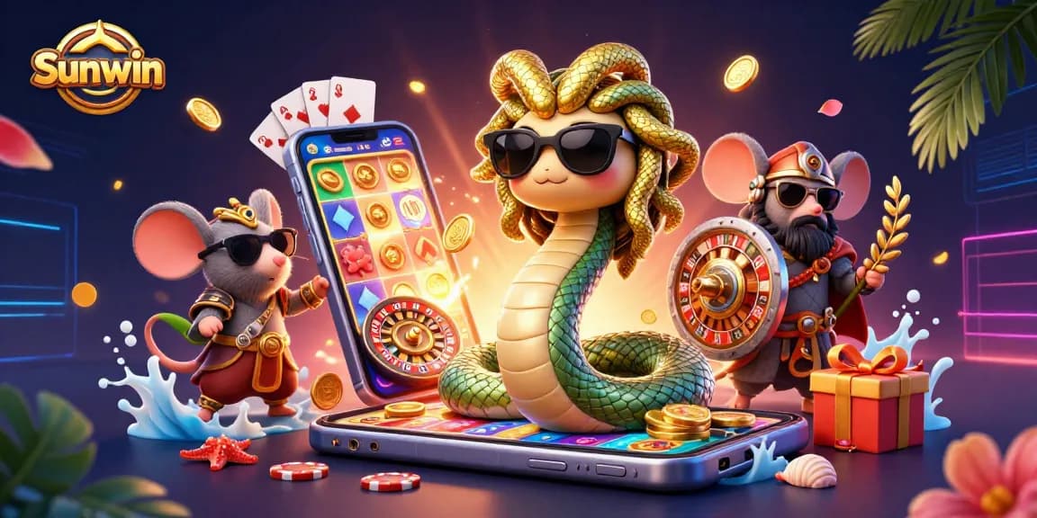 Spin the reels at Sunwin with exciting games and vibrant rewards in this vibrant casino scene.