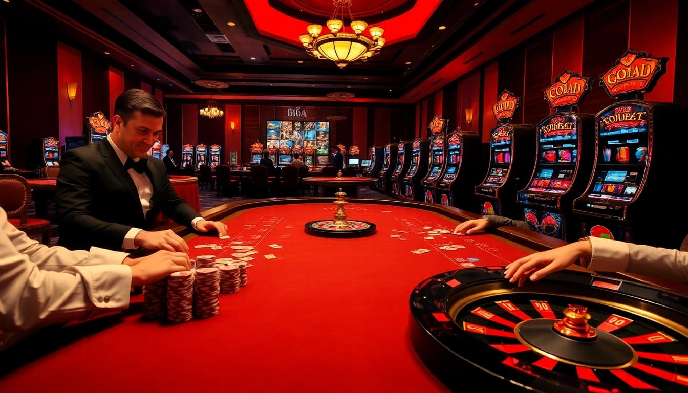 Experience the thrill of betting at 65A with dynamic gambling tables and luxurious gaming atmosphere.