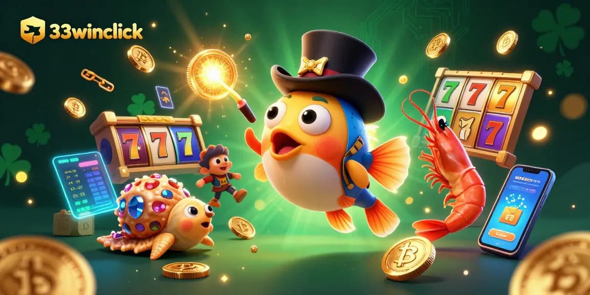 Engage with 33winclick while reeling in golden coins from the vibrant casino depths.