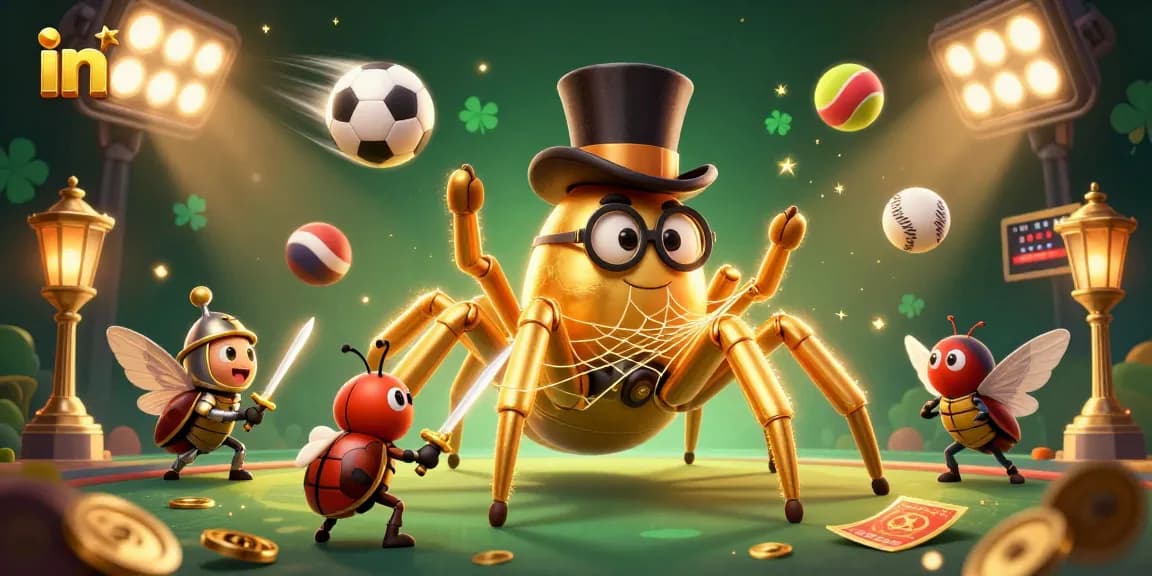 Engage in thrilling gameplay with inbet's vibrant casino atmosphere featuring colorful sports elements.