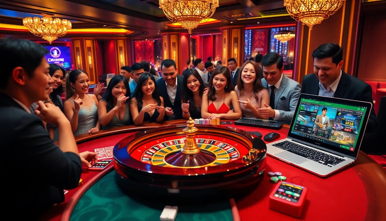 Experience the excitement of trang chủ PS99 with a vibrant casino atmosphere featuring poker games and roulette.