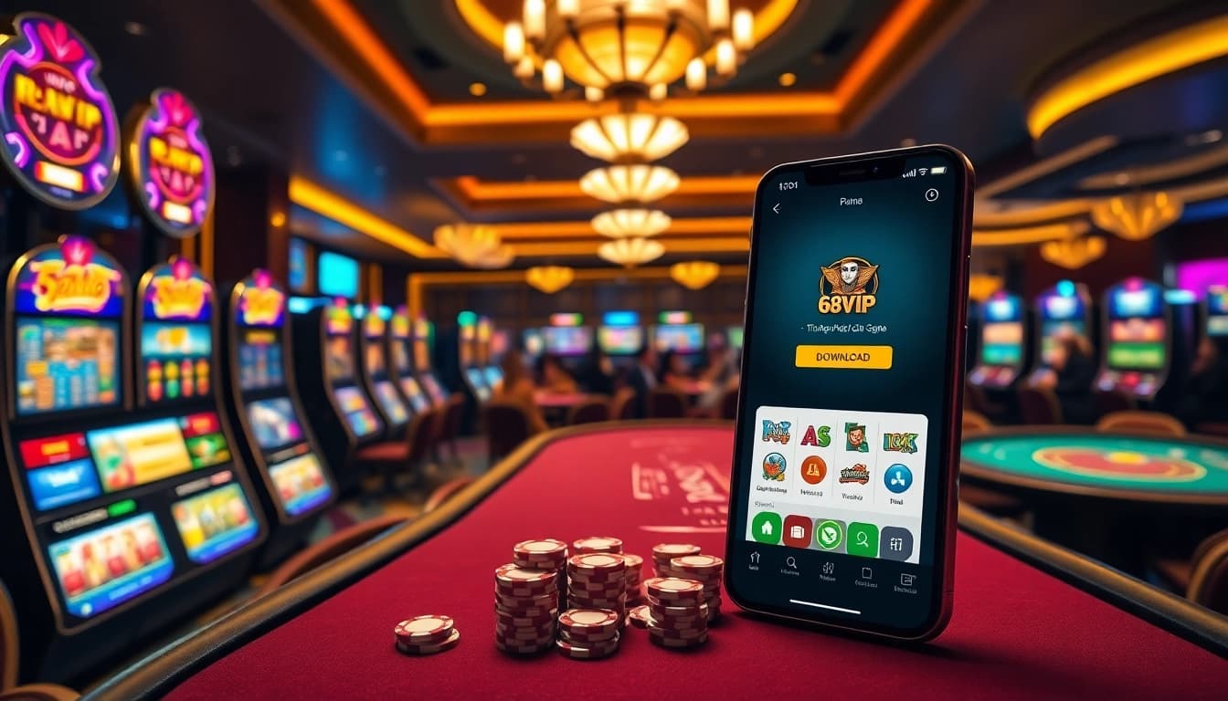 Tải App Nhà Cái 68VIP allows players to enjoy seamless gaming experiences in a luxurious casino setting.
