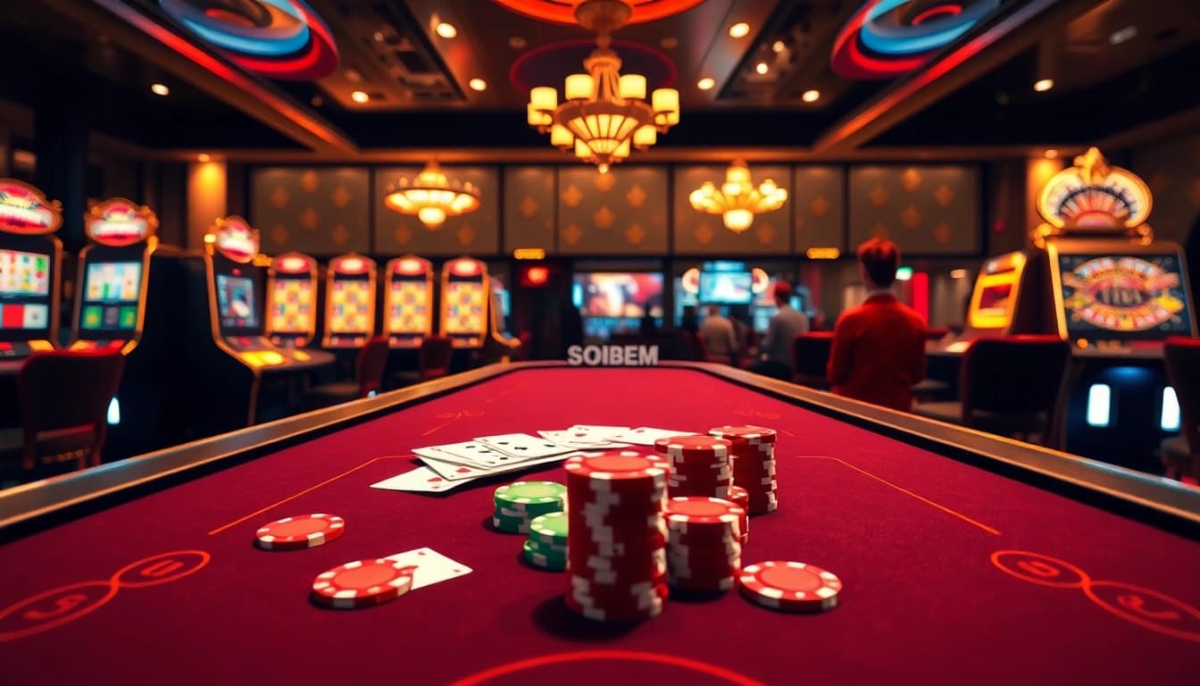 Experience the thrill of online gambling with ทางเข้า soibet ล่าสุด, featuring a dynamic casino scene.