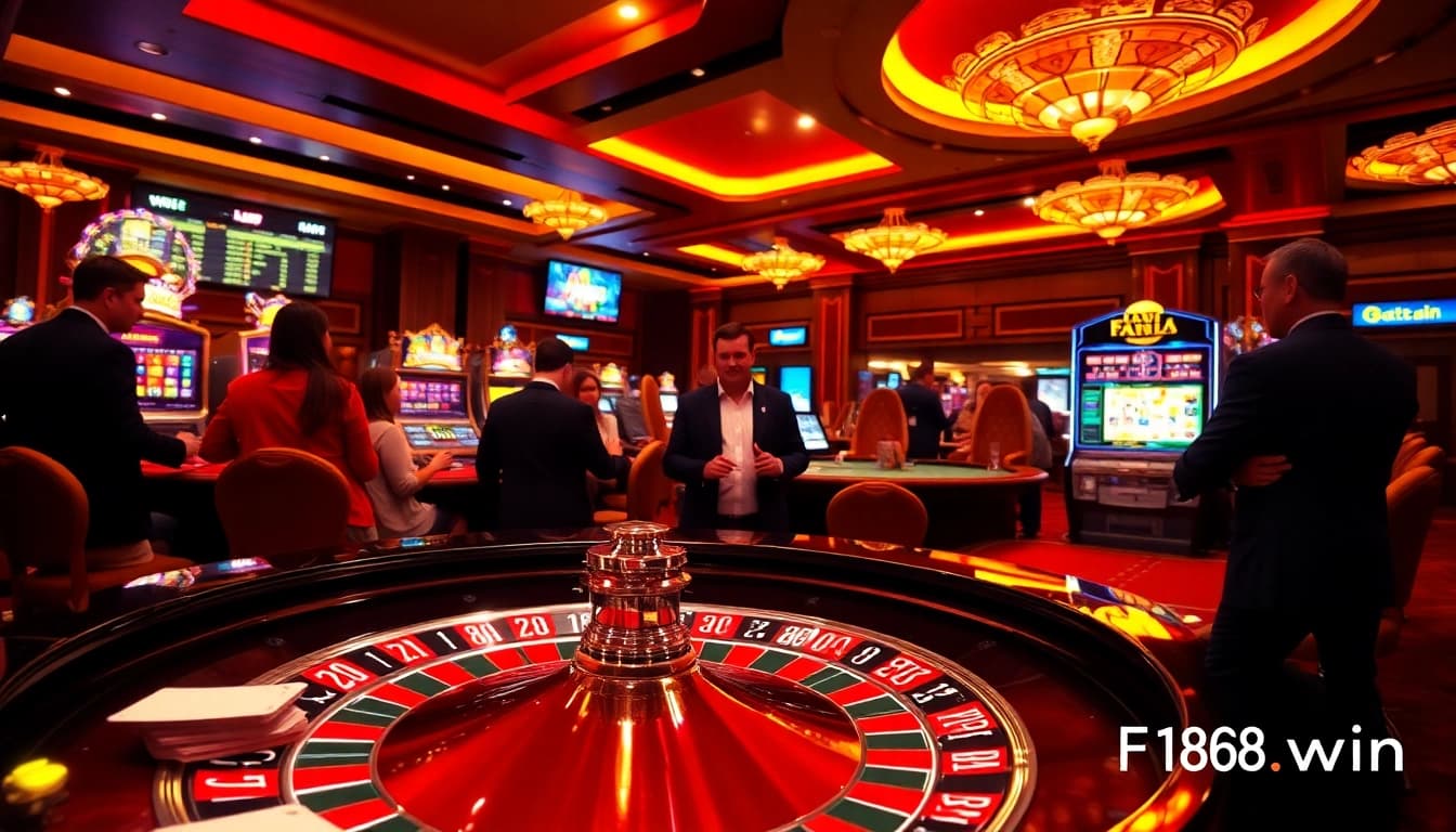 Experience thrilling gameplay at https://f168.win/ with high-stakes roulette and vibrant slot machines.