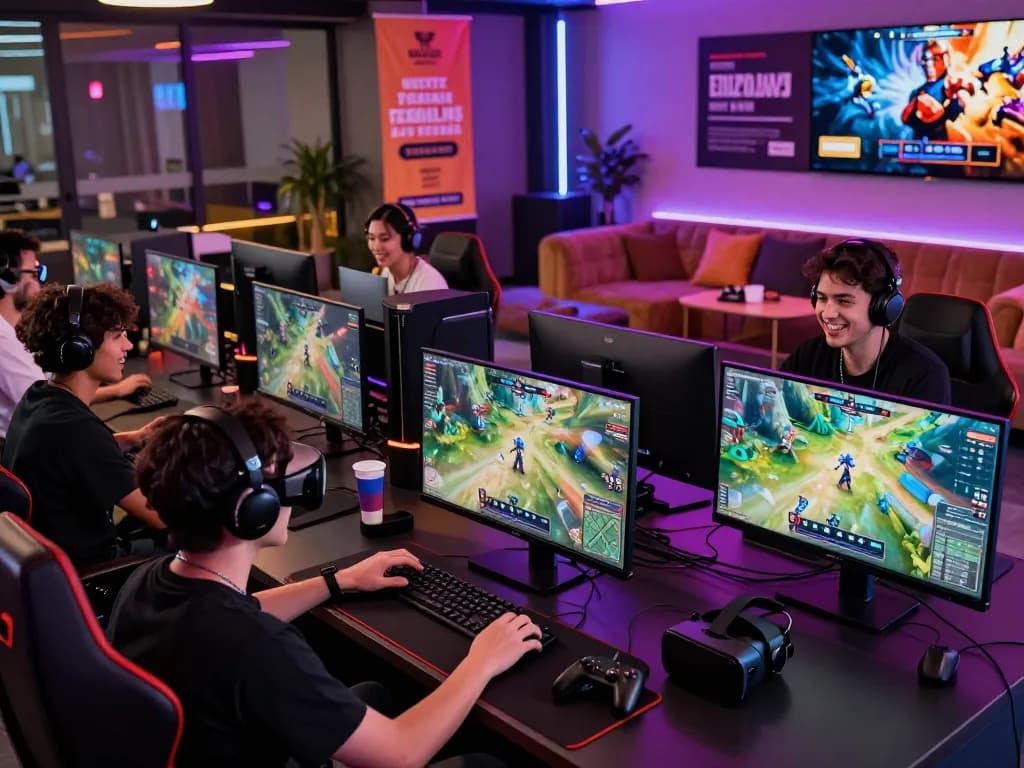 Hitclub players enjoying diverse games in a vibrant online gaming atmosphere.