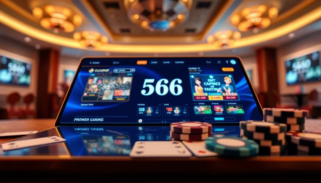 Experience the innovative online gambling environment at https://566.jpn.com/, showcasing a modern casino interface with engaging game elements.