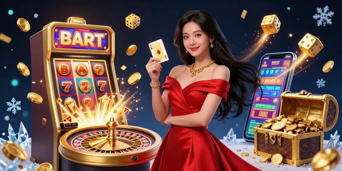Win big with 39bet through our stunning casino illustration featuring a glamorous card player beside a dazzling roulette wheel.