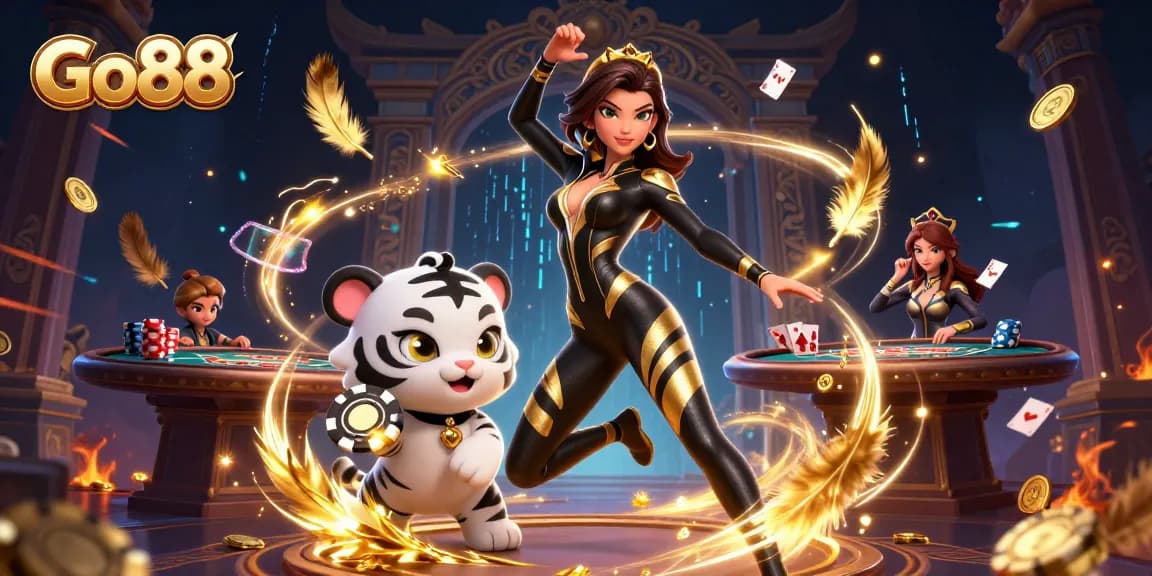 Engage with Go88 in an immersive casino world of poker excitement and vibrant graphics.