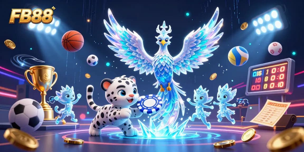 Experience thrilling gaming at FB88 with a vibrant scene featuring fantastical characters and dynamic game elements.