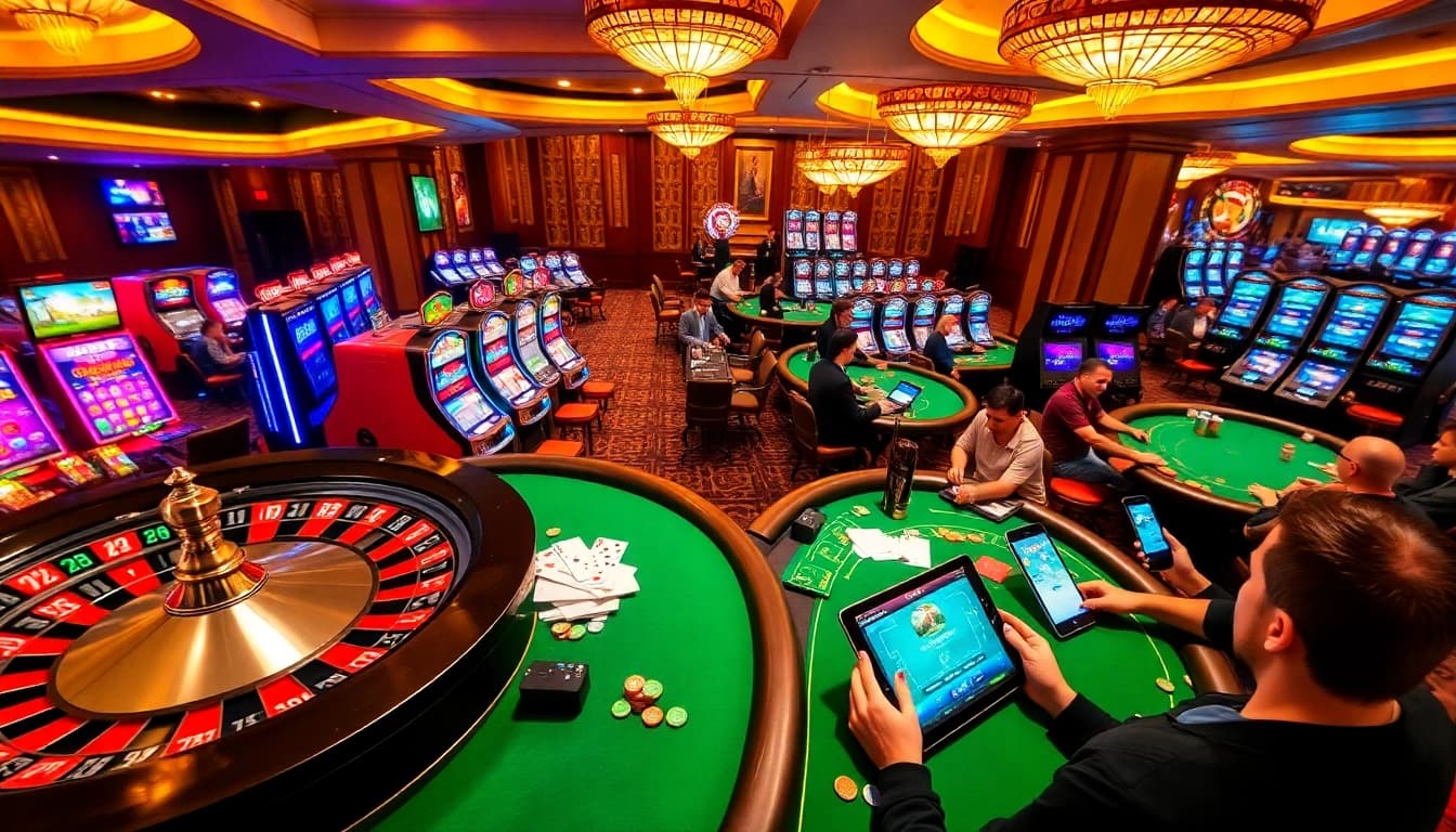Experience thrilling gaming action at https://lucky88j.world/ with exciting casino tables, vibrant slot machines, and dynamic roulette wheels.