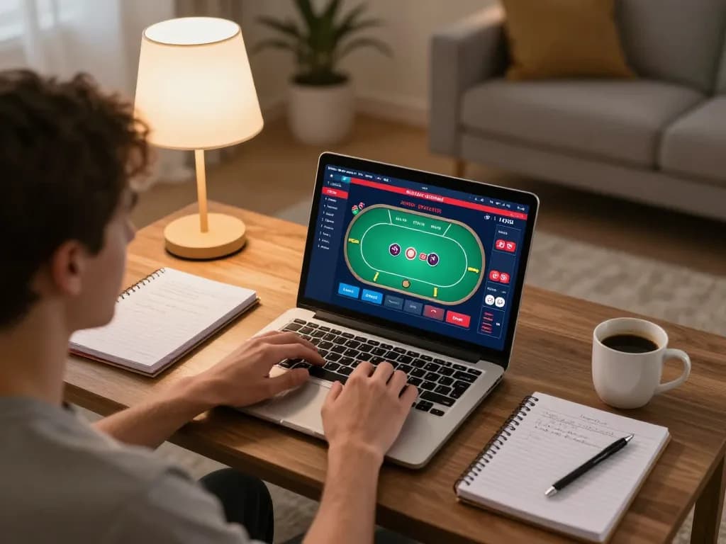 Engaging in responsible online poker gaming at home with mm88's user-friendly platform.