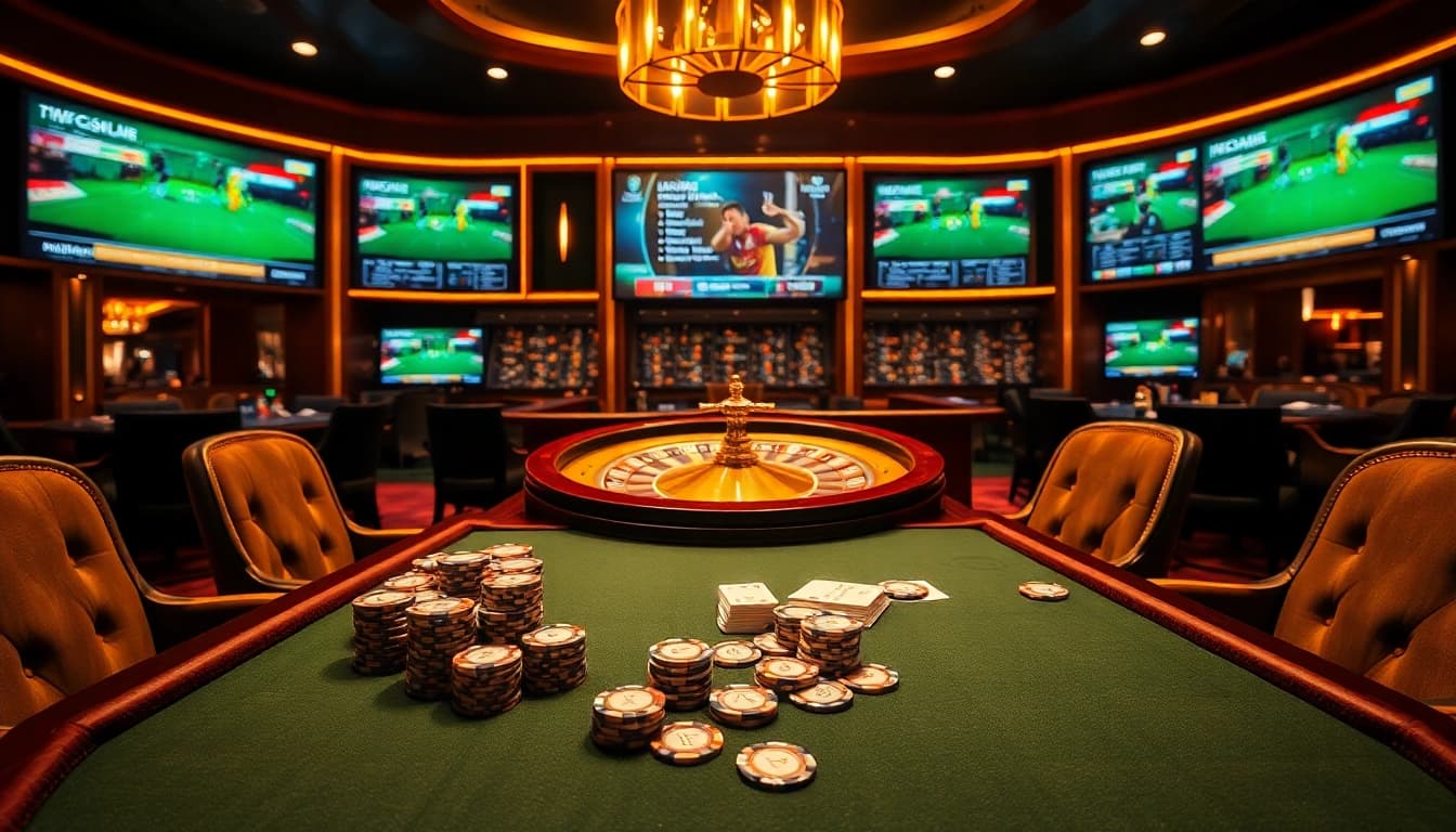 Enjoy thrilling football matches with lương sơn tv while playing at an elegant casino.