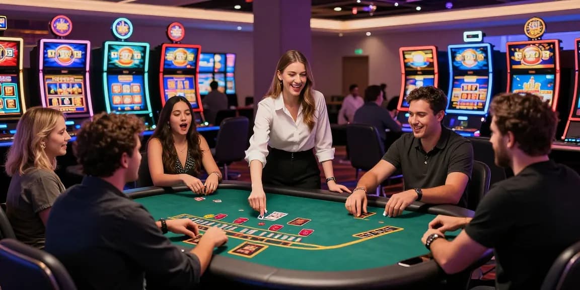 Exciting live blackjack scene at non GamStop casinos on https://atosorigin.co.uk showcasing diverse players and vibrant gaming atmosphere.