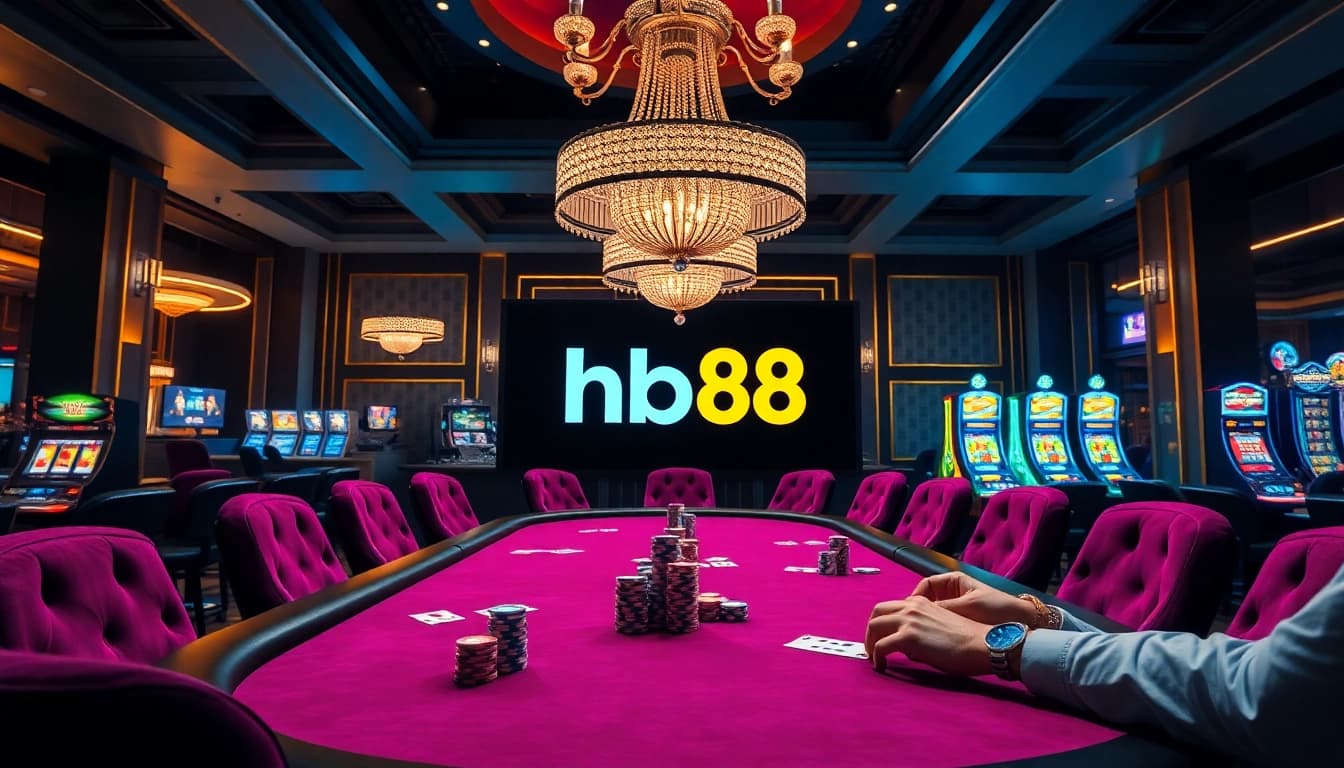 Experience exciting gameplay at hb88 casino with vibrant poker action and luxurious surroundings.