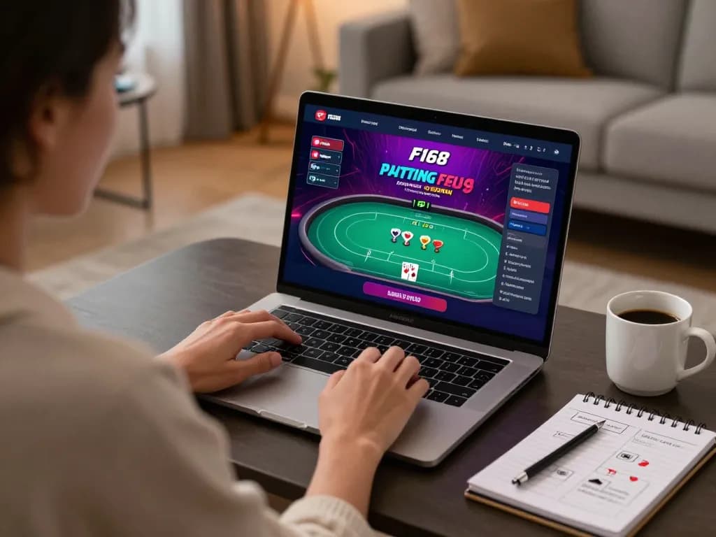 Engaging in strategic gameplay on F168's online casino platform.