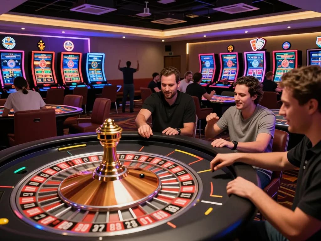 Players engaging in dynamic casino games at an online venue showcasing TG88 opportunities.