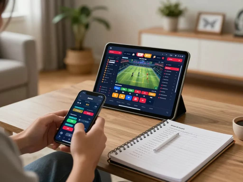 Engaged user strategizing bets on keonhacai5 while accessing live sports odds.
