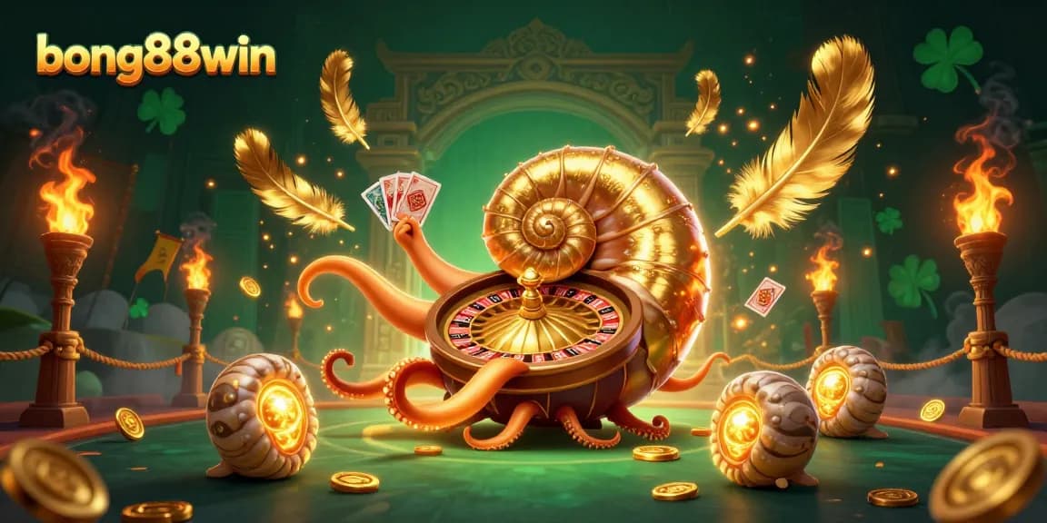 Engage in thrilling gaming action at bong88win where players wager hands of cards amidst a vibrant 3D casino scene.