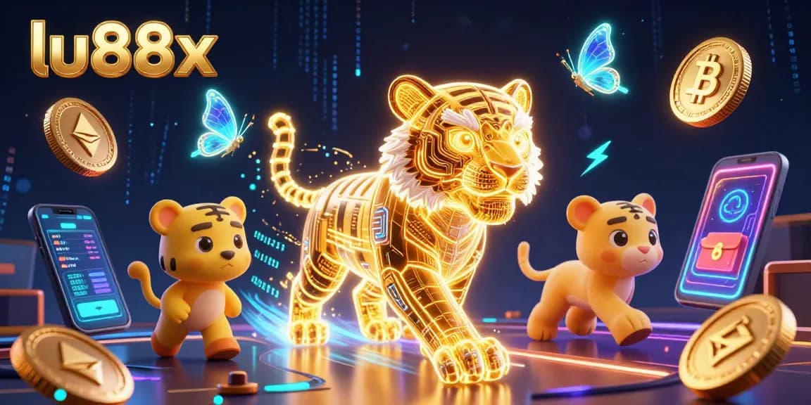 Lu88x entices players with a vibrant casino adventure featuring golden light energy visuals.