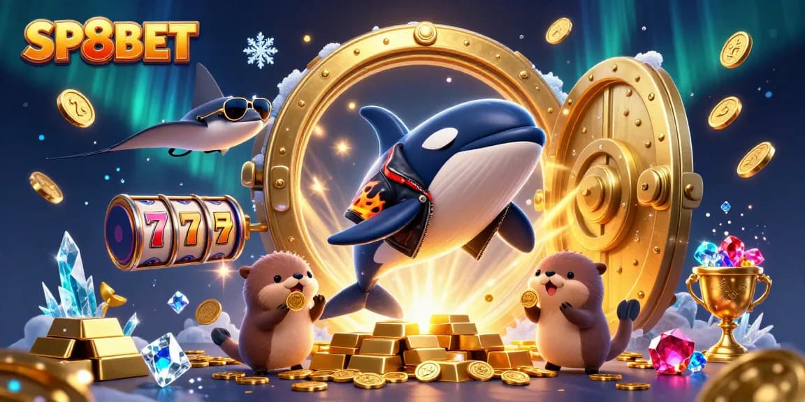 Engage in thrilling gaming at SP8BET with colorful 3D casino characters and riches!