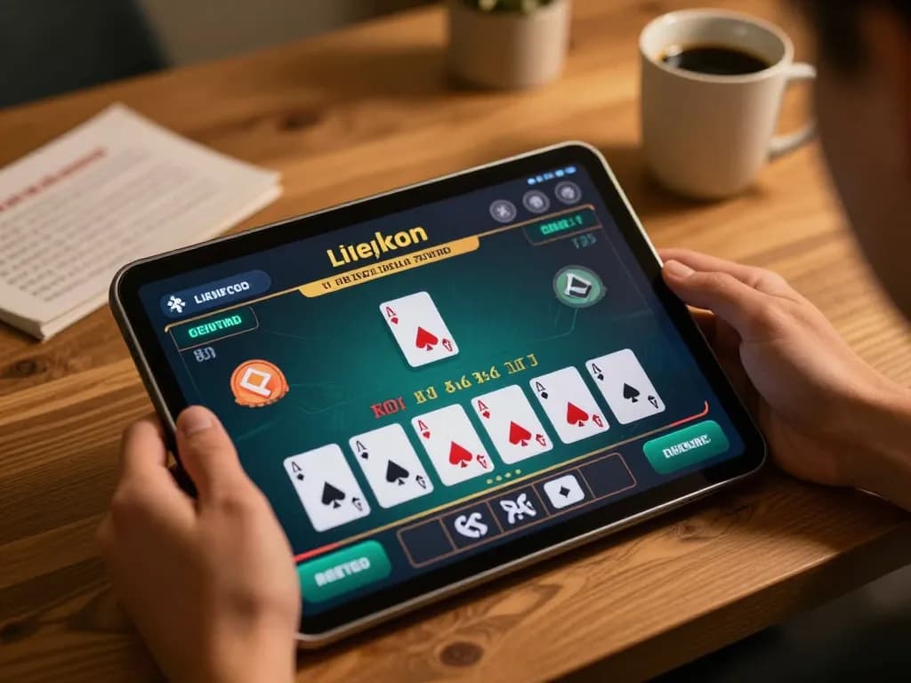 Engaging in live dealer blackjack at home using KKWIN COM platform on tablet