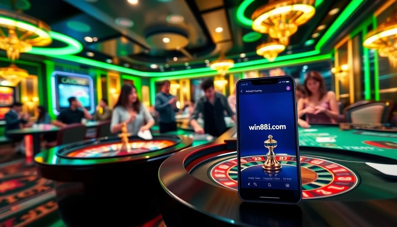 Place your bets at win88li.com, a vibrant online casino scene with enthusiastic players and interactive games.