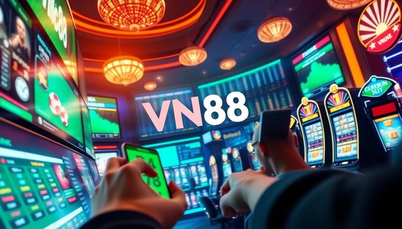 Vibrant VN88 online gambling interface showcasing diverse betting options.