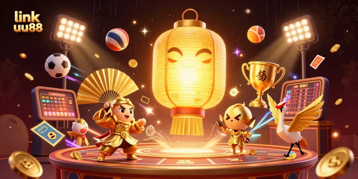 Experience thrilling gameplay with link uu88 featuring a dynamic 3D casino scene.