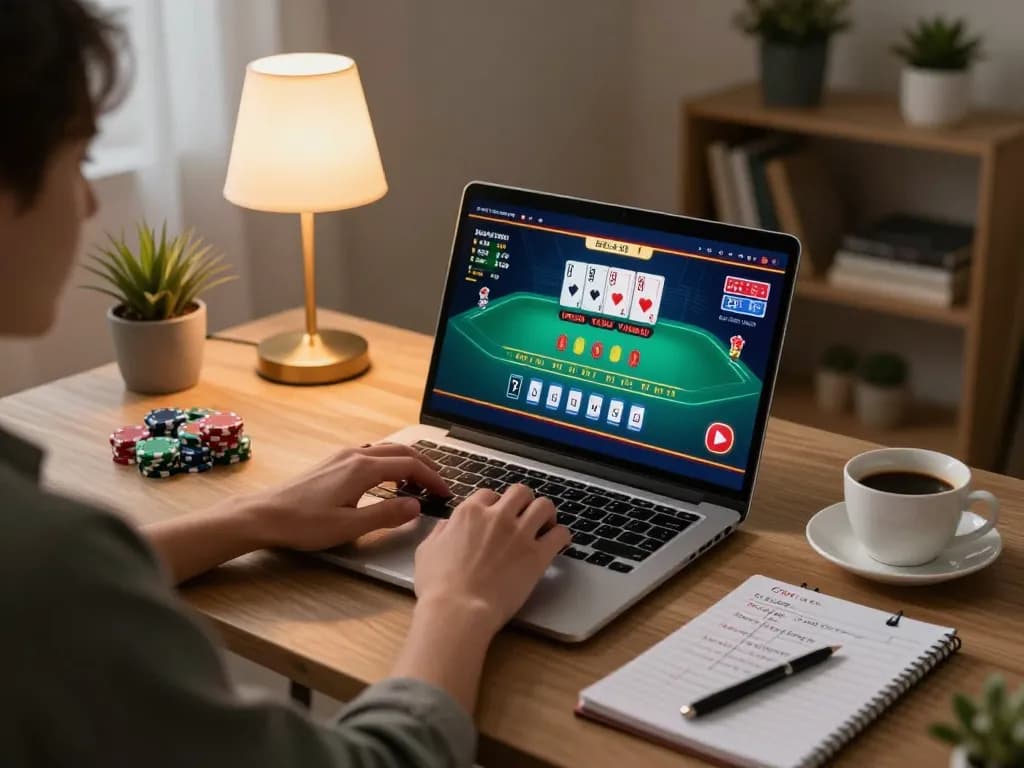 Engaging in a strategic FLY88 blackjack game during an online casino session