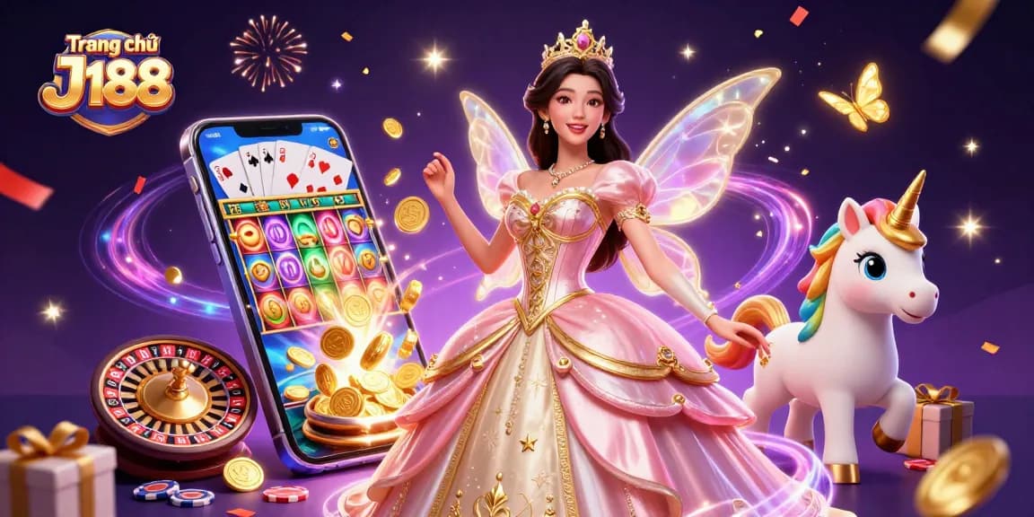 Experience excitement at Trang chủ J188 with dynamic slot games and vibrant winnings amidst magical aesthetics.