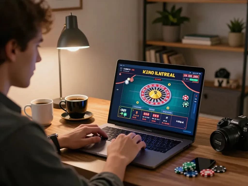 Engaging player using fly8800 for an online roulette game in a cozy home environment